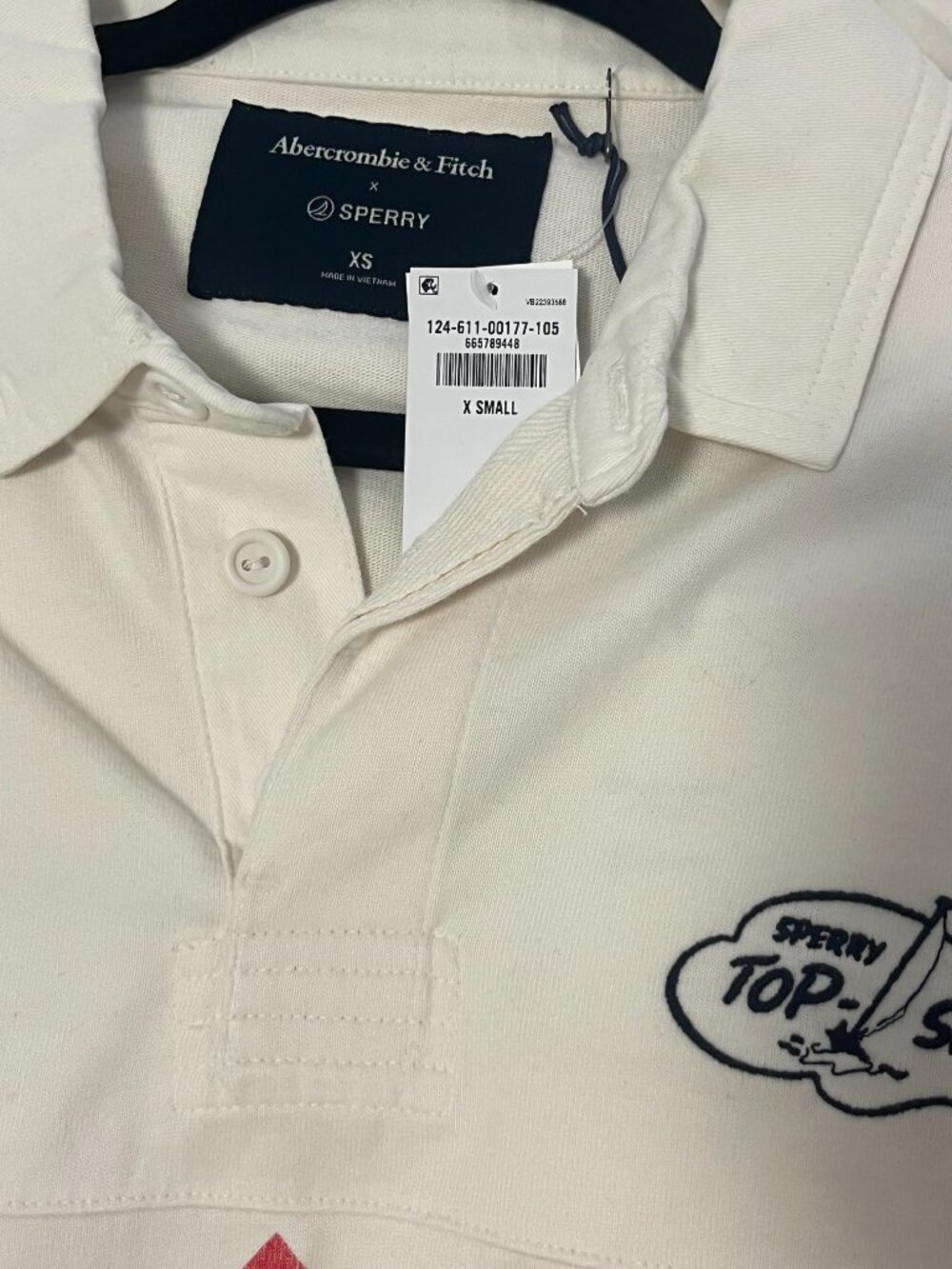 XS Coastal Summer Abercrombie & Fitch x Sperry Sweater NWT - Picture 3 of 3